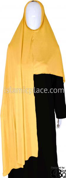 Gold Plain - Easy Aisha Jersey Shayla Long Rectangle Hijab 30"x70"