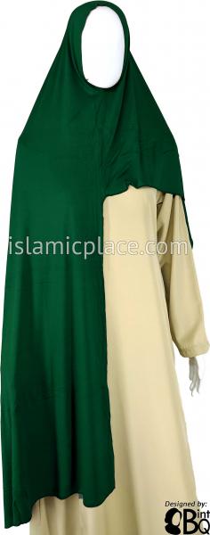 Hunter Green Plain - Easy Aisha Jersey Shayla Long Rectangle Hijab 30"x70"