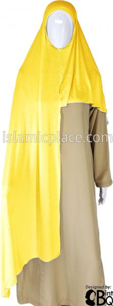 Banana Yellow Plain - Easy Aisha Jersey Shayla Long Rectangle Hijab 30"x70"