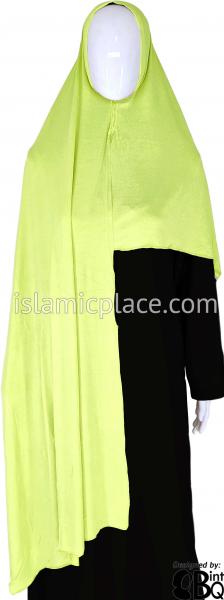 Pear Green Plain - Easy Aisha Jersey Shayla Long Rectangle Hijab 30"x70"