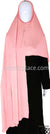 Pale Pink Plain - Easy Aisha Jersey Shayla Long Rectangle Hijab 30"x70"