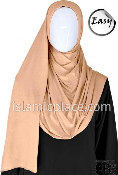 Chai Plain - Easy Aisha Jersey Shayla Long Rectangle Hijab 30&quot;x70&quot;
