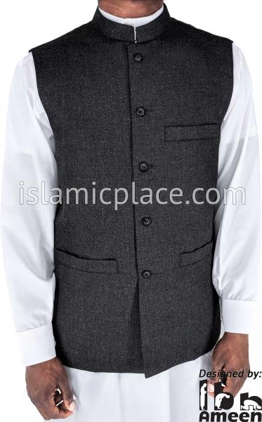 Heather Gray - Shaykh Waistcoat Vest by Ibn Ameen