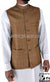Mocha Brown - Waheed Windowpane Waistcoat Vest by Ibn Ameen