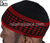 Black & Red - Elastic Knitted Ameen Designer Kufi