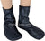 Charcoal Gray - Zip-up Khuff Leather socks