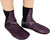Plum - Elastic Slip-on Khuff Leather socks