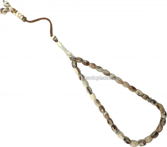 Seashell - Abdul Malik Tasbih Prayer Beads with 33 Beads