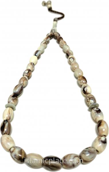 Seashell - Abdul Malik Tasbih Prayer Beads with 33 Beads