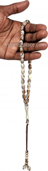 Seashell - Abdul Malik Tasbih Prayer Beads with 33 Beads