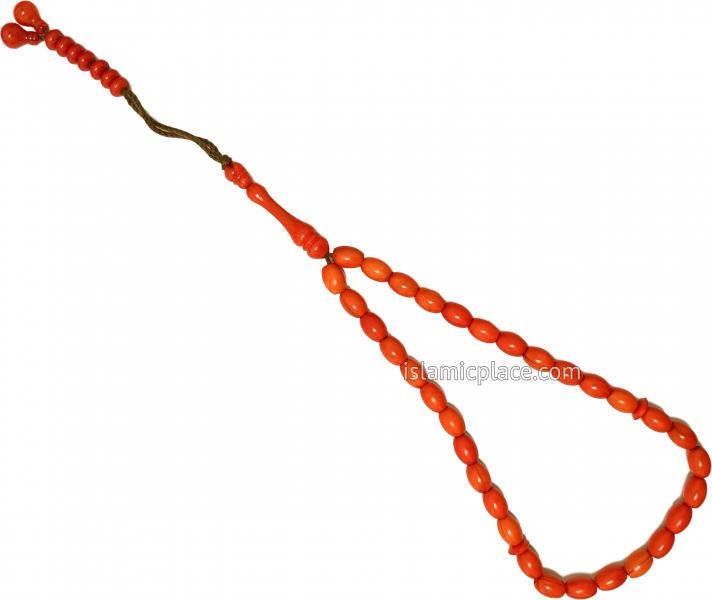 Rustic Clay - Abdul Malik Tasbih Prayer Beads with 33 Beads