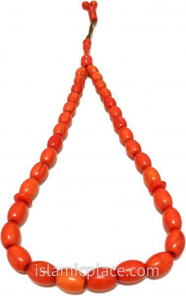 Rustic Clay - Abdul Malik Tasbih Prayer Beads with 33 Beads