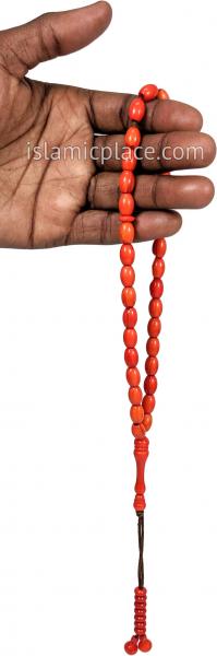 Rustic Clay - Abdul Malik Tasbih Prayer Beads with 33 Beads