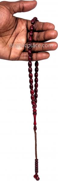 Dark Cherry - Abdul Malik Tasbih Prayer Beads with 33 Beads