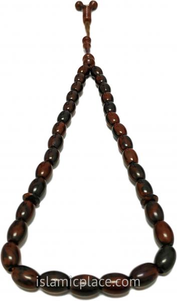 Dark Roast - Abdul Malik Tasbih Prayer Beads with 33 Beads