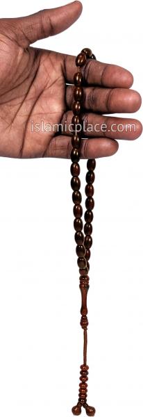 Dark Roast - Abdul Malik Tasbih Prayer Beads with 33 Beads