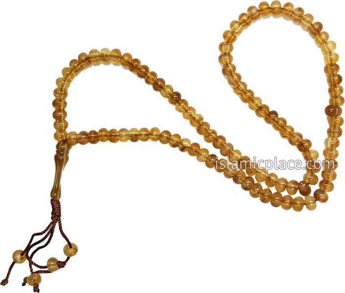 Amber - Tasbih Prayer Beads with Large Beads