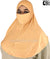 Oatmeal - Plain Teen to Adult (Large) Hijab Al-Amira with Built-in Niqab