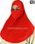 Rust - Plain Teen to Adult (Large) Hijab Al-Amira with Built-in Niqab