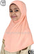 Peach - Plain Girl size (1-piece) Hijab Al-Amira