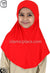 Red - Plain Girl size (1-piece) Hijab Al-Amira
