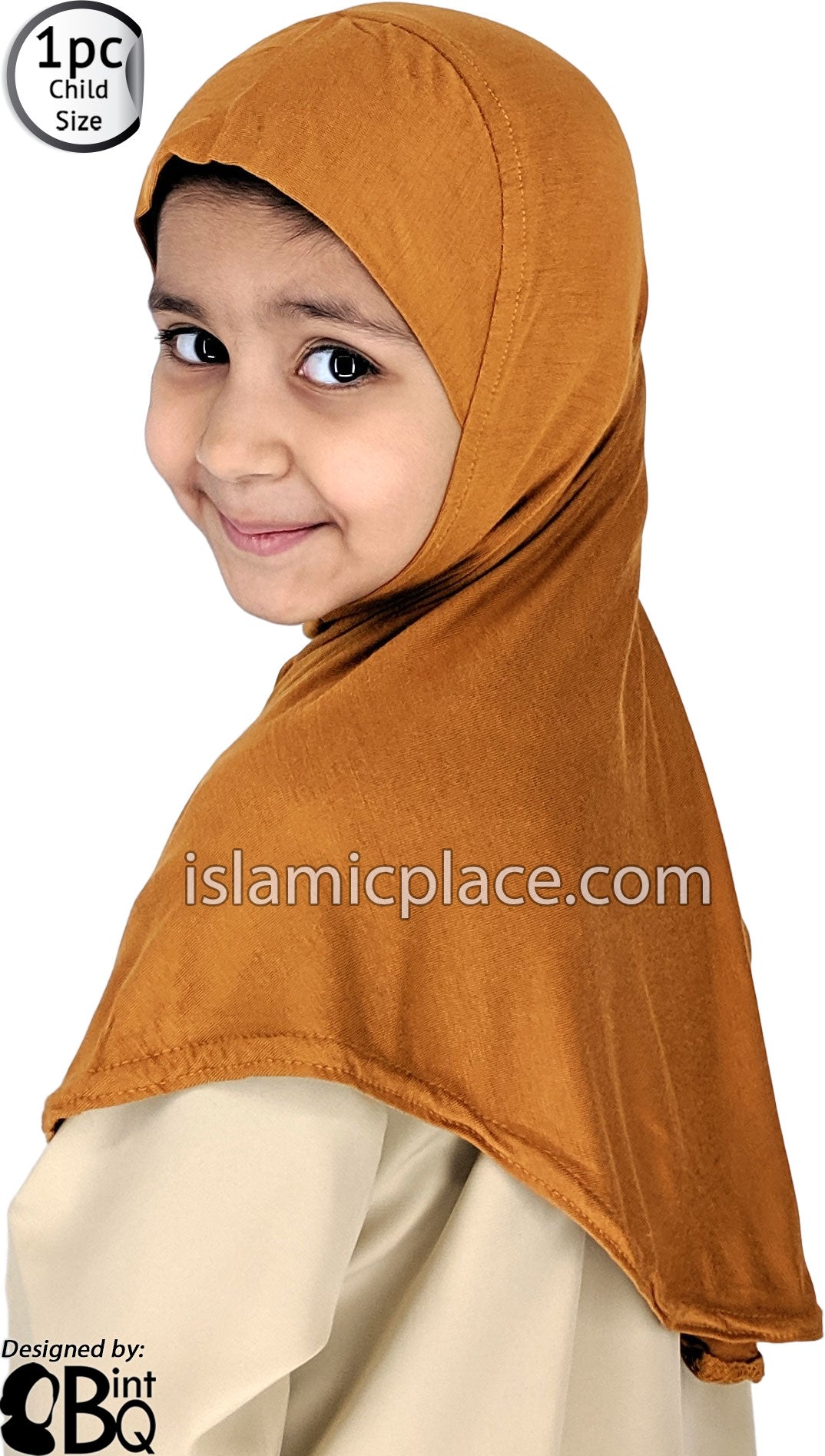 Pumpkin Spice - Plain Girl size (1-piece) Hijab Al-Amira