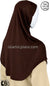 Brown - Plain Teen to Adult (Large) Hijab Al-Amira (1-piece style)