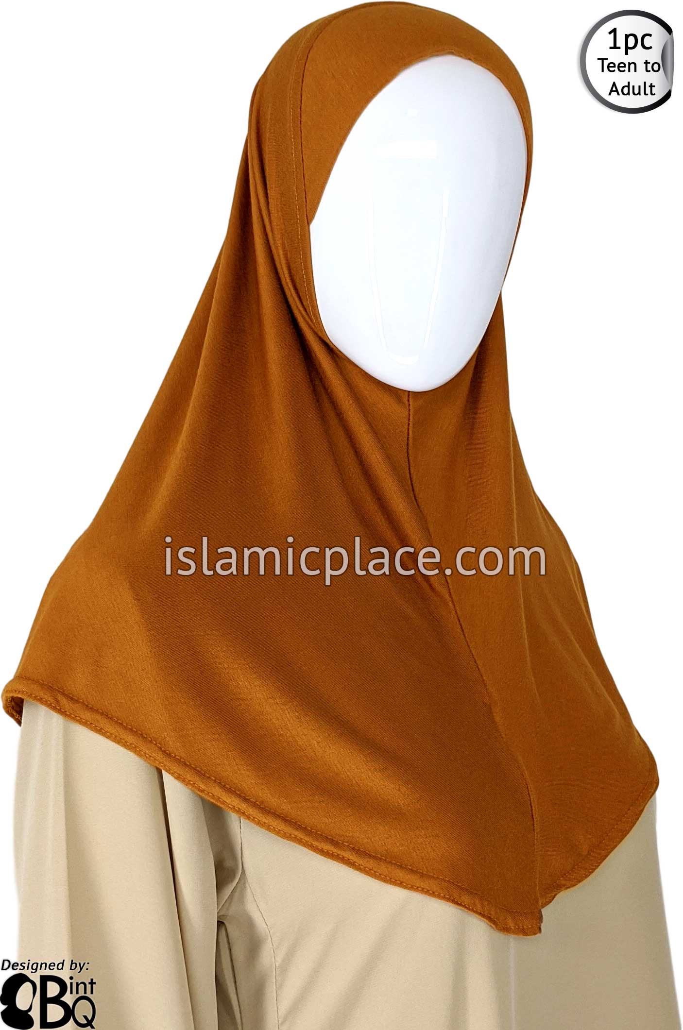 Pumpkin Spice - Plain Teen to Adult (Large) Hijab Al-Amira (1-piece style)