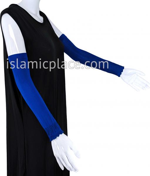 Cobalt Blue - Plain Wrist to Elbow Stretch Sleeve