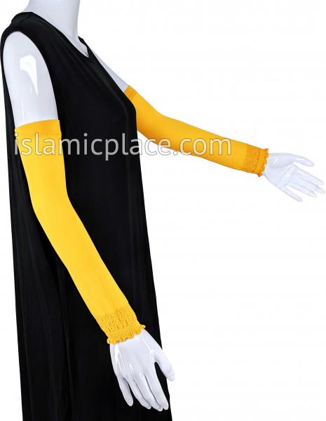 Gold - Plain Wrist to Elbow Stretch Sleeve