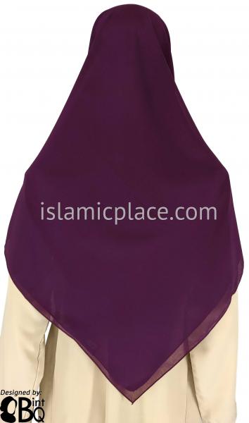 Dark Purple - Georgette 45&quot; Square Khimar