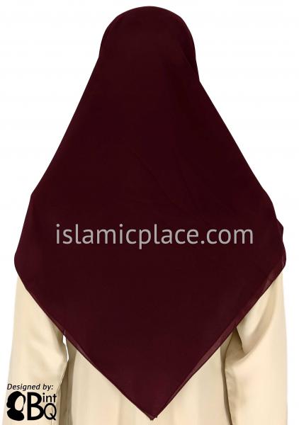 Mahogany - Georgette 45" Square Khimar