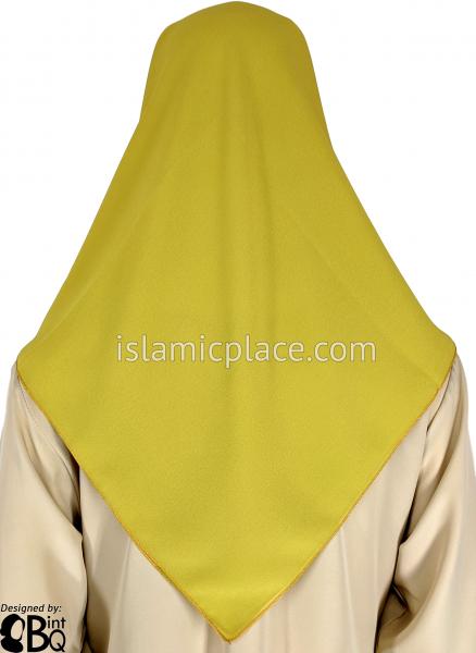 Mustard Green - Georgette 45&quot; Square Khimar
