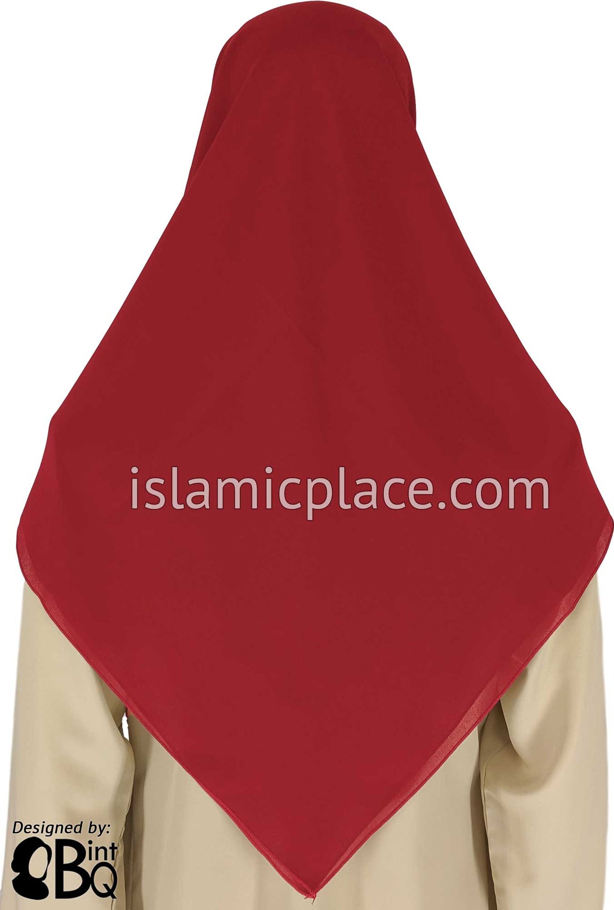 Rustic Red - Georgette 45&quot; Square Khimar