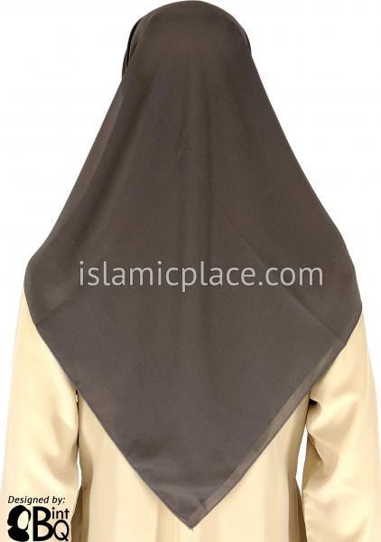 Stone Gray - Georgette 45" Square Khimar