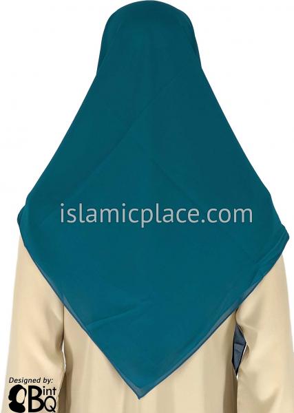 Teal Blue - Georgette 45&quot; Square Khimar