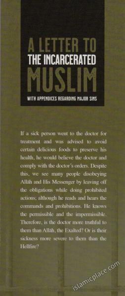 A Letter to the Incarcerated Muslim with Appendices Regarding Major Sins