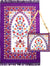 Purple - Floral Mihrab Design Prayer Rug with Matching Zipper Carrying Bag