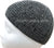 Charcoal Gray - Warm Chenille Knitted Mujahid Designer Kufi