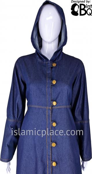Blue - Denim Naima Stylish Coat by BintQ - BQ86