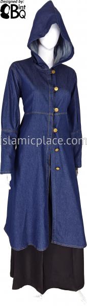 Blue - Denim Naima Stylish Coat by BintQ - BQ86