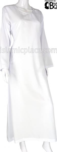 White - Basics Plain Abaya by BintQ