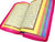 Arabic: Rainbow Color Quran Mushaf Madina Uthmani script (Aprox 4" x 6") with Zipper cover