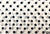 Midnight Black Polka Dots On White - 45" Square Printed Khimar