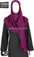 Light Plum - Plain Soft Crinkle Cotton Shayla Long Rectangle Hijab 36"x72"