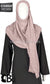 Mauve - Plain Soft Crinkle Cotton Shayla Long Rectangle Hijab 36"x72"