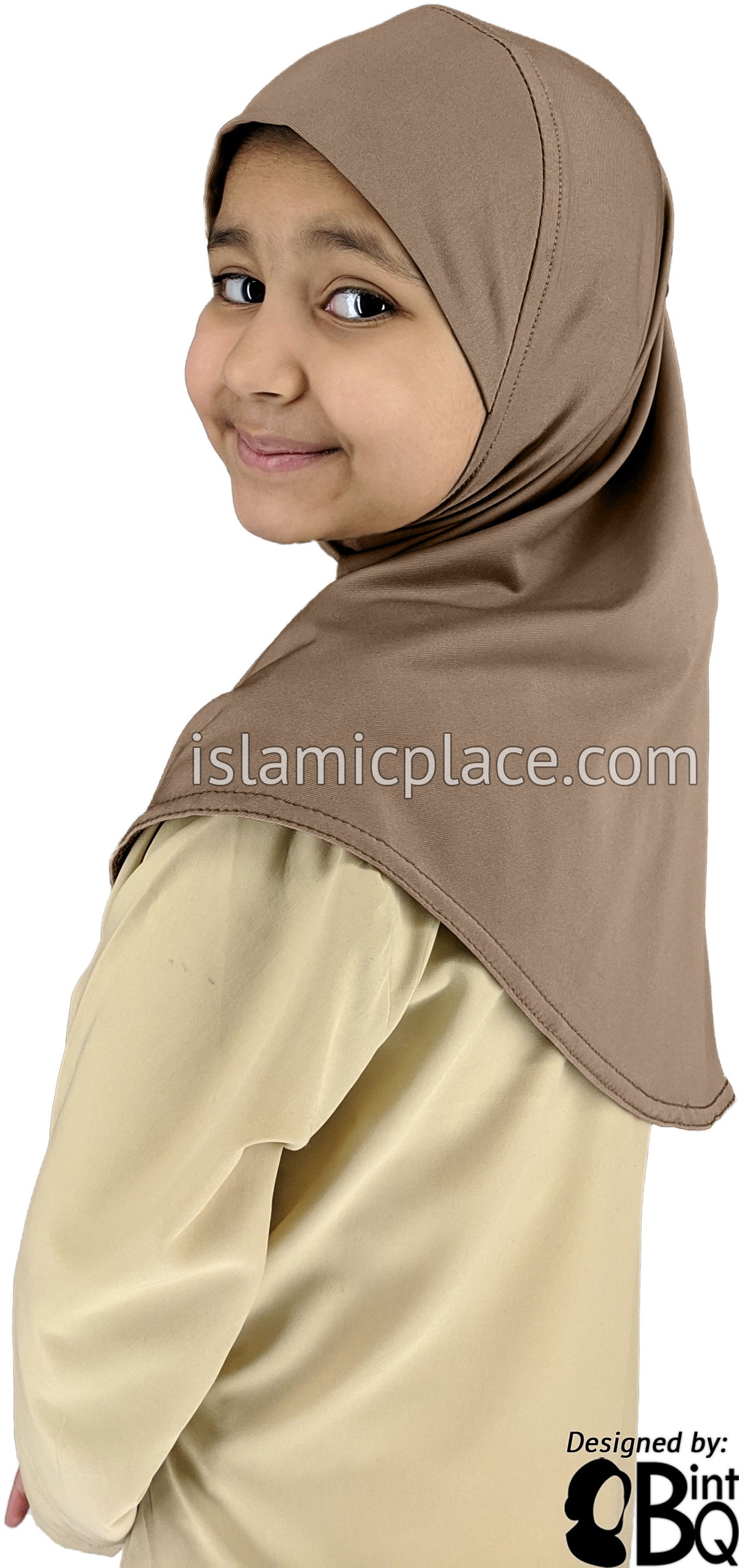 Oyster - Luxurious Lycra Hijab Al-Amira - Girl size (1-piece)