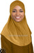Gold - Luxurious Lycra Hijab Al-Amira - Teen to Adult (Large) 1-piece style