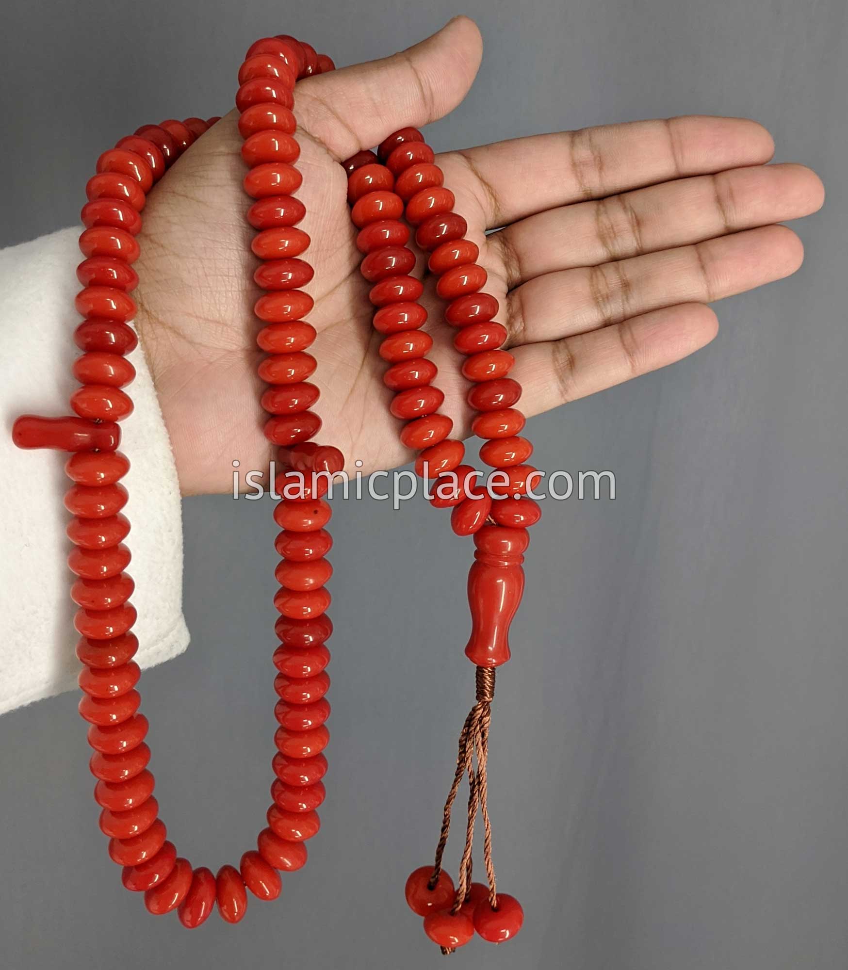 Rustic Ruby - Large Bead Talib Tasbih Prayer Beads