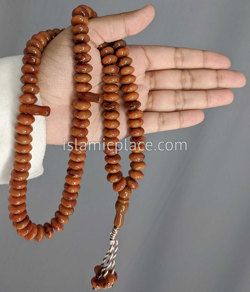 Copper Large Bead Talib Tasbih Prayer Beads The Islamic Place